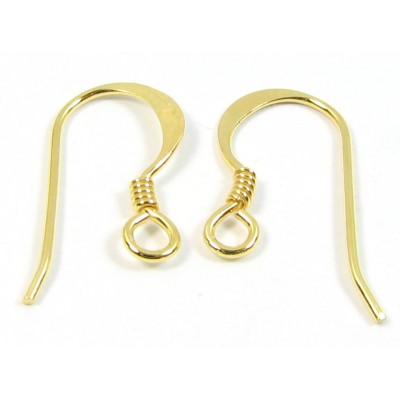 1 pair Vermeil Earwires Earring Fittings