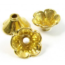 1 Vermeil 12mm Bead Cap