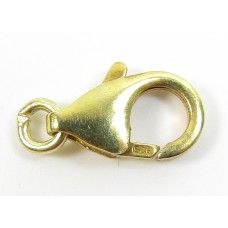 1 Vermeil 12mm Lobster Caribiner Clasp and Jump Ring
