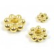 10 Vermeil 4mm Daisy Spacer Beads
