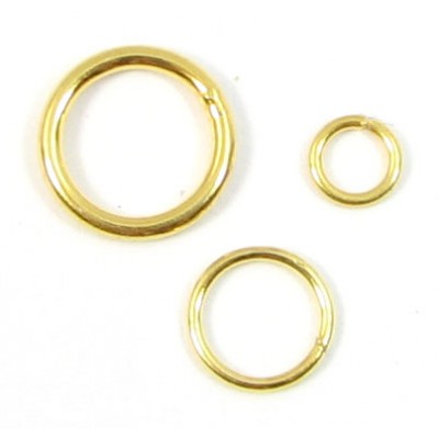 10 Vermeil 4.5mm Soldered Closed Ring