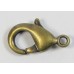 1 Antiqued Brass 12mm Carabiner Trigger Clasp.