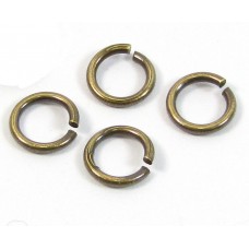 20 Antiqued Brass 4 mm Jump Rings