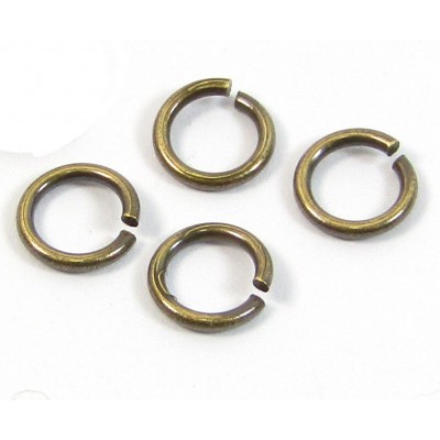 20 Antiqued Brass 4 mm Jump Rings