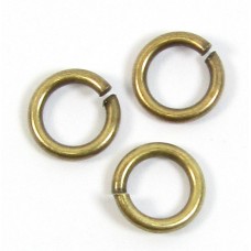 10 Antiqued Brass 6 mm Jump Rings