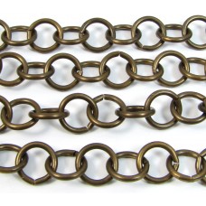 1cm Vintaj Antiqued Brass Heavy Link Chain