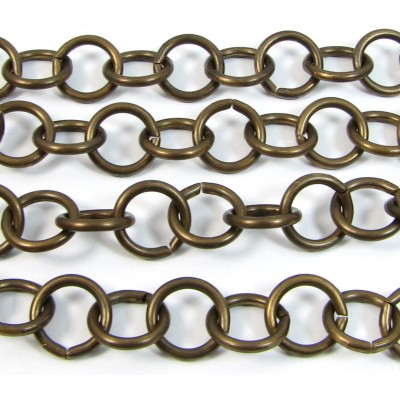 1cm Vintaj Antiqued Brass Heavy Link Chain