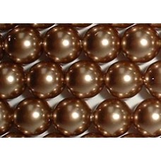 10 Swarovski Crystal Bronze 12mm Pearls