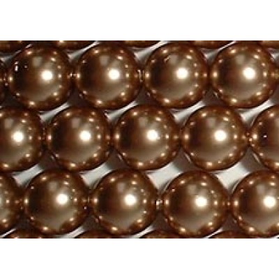 10 Swarovski Crystal Bronze 12mm Pearls