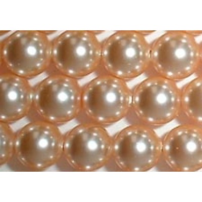 Strand 100 Swarovski Crystal Peach 6mm Pearls