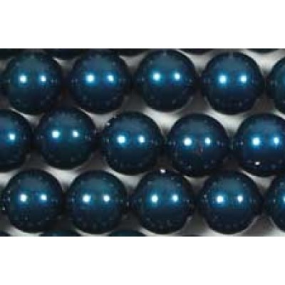10 Swarovski Crystal Petrol 12mm Pearls