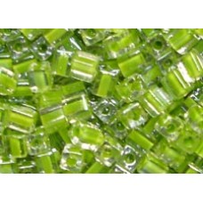 25gr Miyuki Cube Beads C/L Chartreuse Green