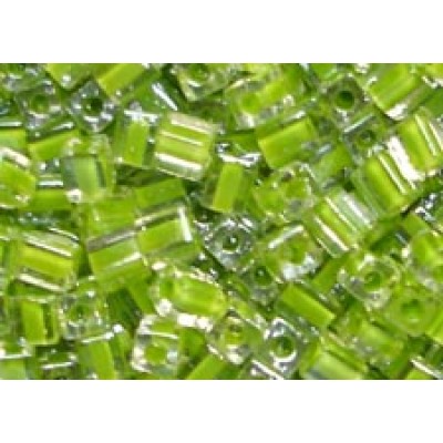 25gr Miyuki Cube Beads C/L Chartreuse Green