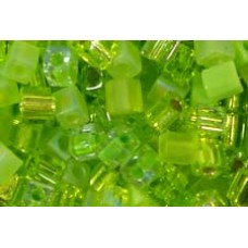 25gr Miyuki Cube Beads Green Grass