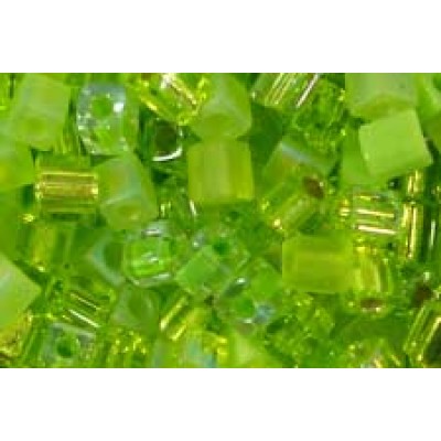 25gr Miyuki Cube Beads Green Grass