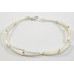 1 Sterling Silver Fancy Link Ball and Bar Bracelet with Clasp