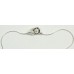 1 Sterling Silver Crimped Loop in Loop Clasp