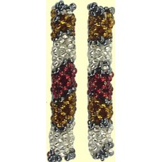 1 Fairtrade Raspberry Beaded Tube - Band Motif