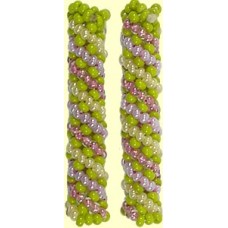 1 Fairtrade Botanical Beaded Tube - Spiral Motif