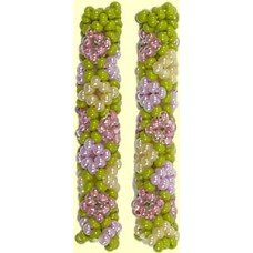 1 Fairtrade Botanical Beaded Tube - Diamond Motif