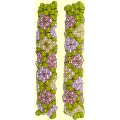 1 Fairtrade Botanical Beaded Tube - Diamond Motif