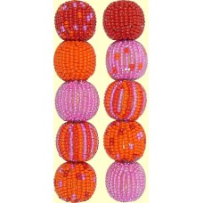 Fairtrade Pure Passion Spots and Stripes 16mm Beaded Beads