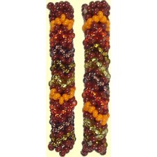 1 Fairtrade Sunset Beaded Tube - Chevron