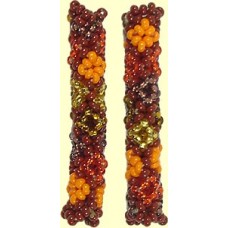 1 Fairtrade Sunset Beaded Tube - Diamond Motif