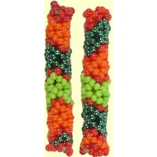 1 Fairtrade Caribbean Beaded Tube - Chevron