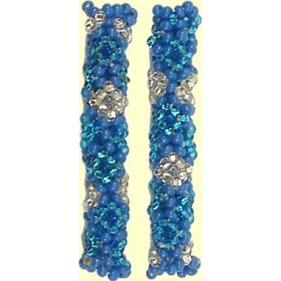 1 Fairtrade Sea Breeze Beaded Tube - Diamond Motif