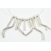 10 Karen Hill Tribe Silver Freeform Stick Dangles