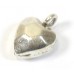 1 Karen Hill Tribe Silver Small Faceted/ Hammered Heart Charm