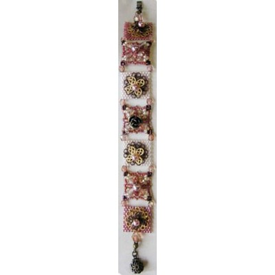 Toho Bead Artistry Kit (Off Loom Weaving) - Class 1 - Bracelet with Square Flower Motifs Toho Bead Artistry Kit (Off Loom Weaving) - Class 1 - Bracelet with Square Flower Motifs