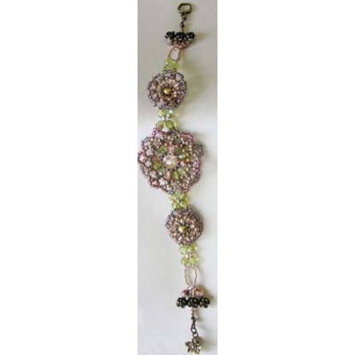 Toho Bead Artistry Kit (Off Loom Weaving) - Class 1 - Bracelet with Floral Motifs 