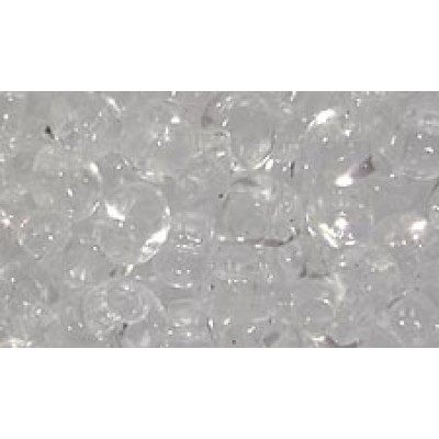 25gr Clear Magatama Beads