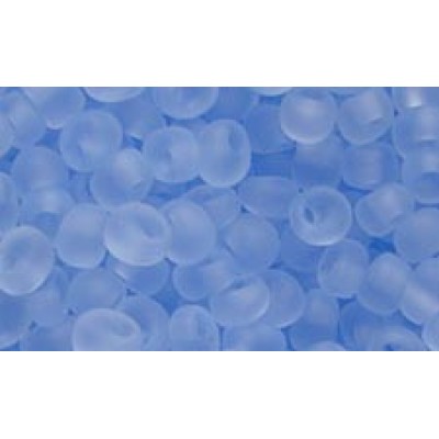 25gr Ice Blue Matte Magatama Beads