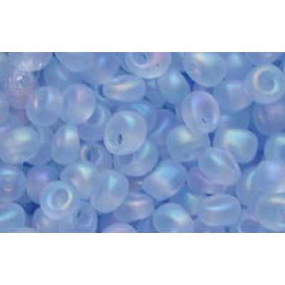 25gr Icy Blue Treasure Matte Magatama Beads