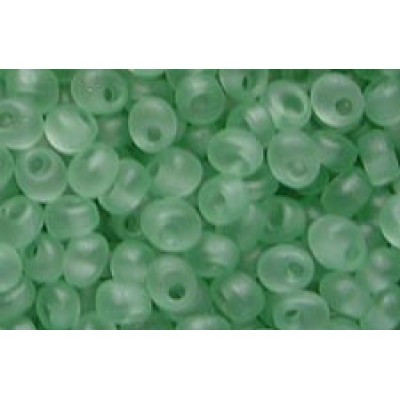 25gr Ice Mint Green Matte Magatama Beads