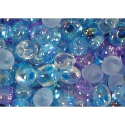 25gr Lavender Blues Mixture Magatama Beads