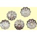 100 Gold Plated Filigree Petal 7mm Bead Caps