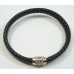 1 Silver Plated Crystal Magnetic Clasp for Round Cord