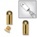 2 Gold Plated Bead Bandit End Caps