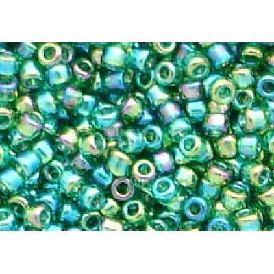 25gr Forest Green Rainbow Treasure 11/0 Rocailles