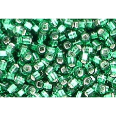 25g Matsuno Silver Lined Emerald 11/0 Rocailles