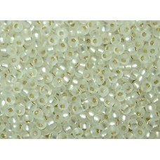25gr Miyuki 11/0 Rocailles - Matte Silver Lined Crystal