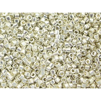 5gr Size 11/0 Galvanised Siver Delica Beads 