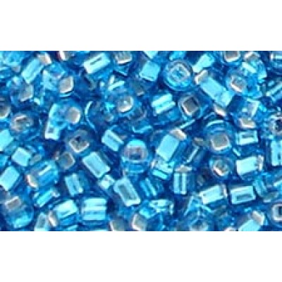 25gr Matsuno Silver Lined Turquoise Rocailles