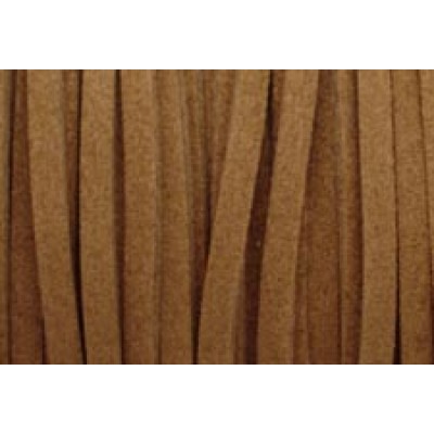 1 metre Bitter Chocolate Simulated Suede 3mm Cord