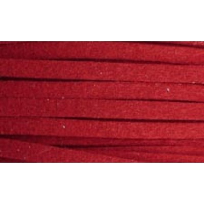 1 metre of 3mm Simulated Suede Claret Red Cord