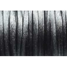 5 metres Dark Grey Satin Rattail 3mm Cord